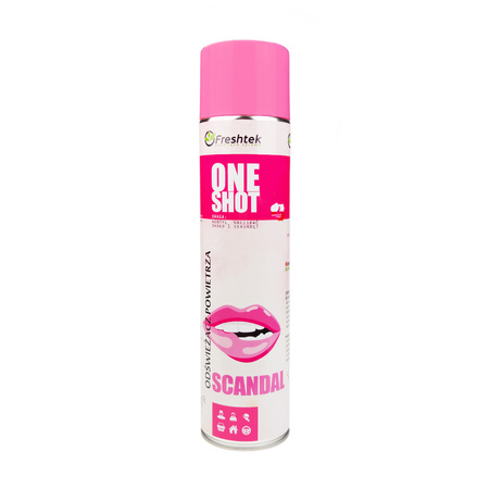 Freshtek One Shot Odswiezacz powietrza zapach Scandal 600ml